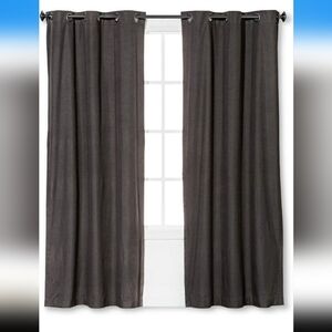 Eclipse Blackout One Grommet Panel 42in W X 84in L. Smoke Set Of 2